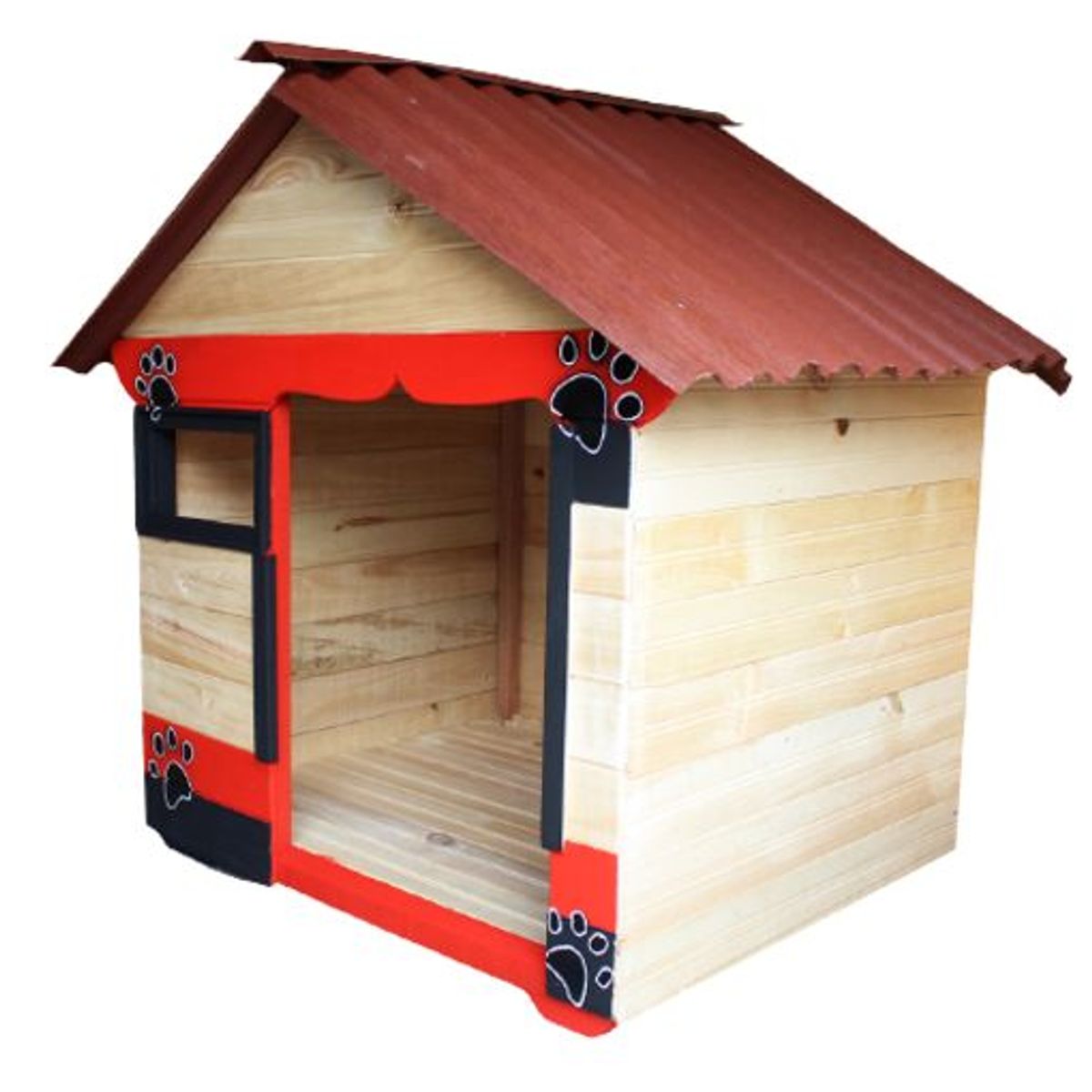 MAOS - Casa Para Perro Jumbo Roja Desarmable - Maospets