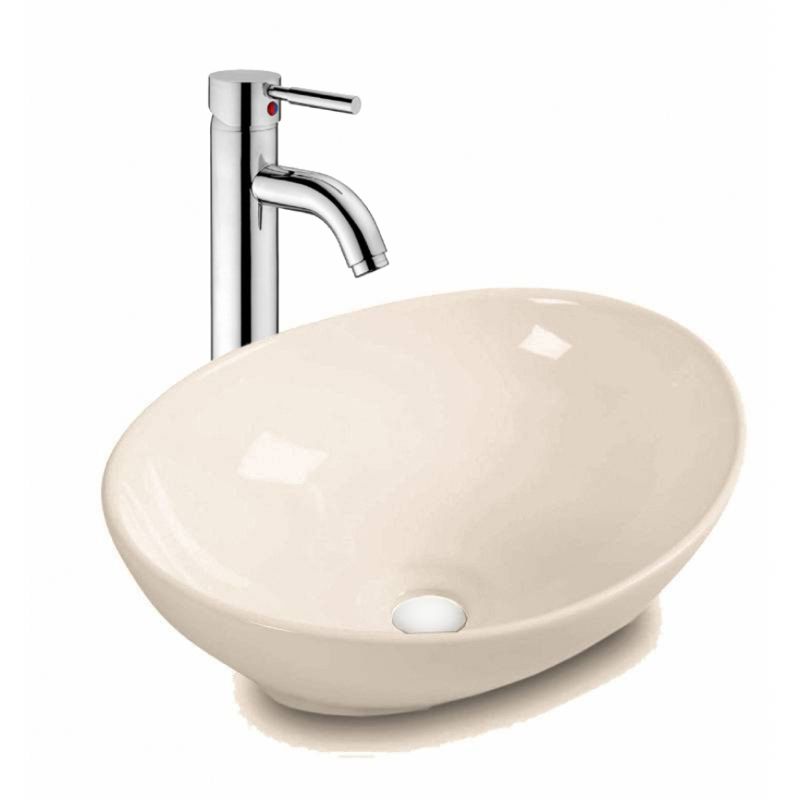 GENERICO - Lavamanos Beige Canoa Porcelana-tames