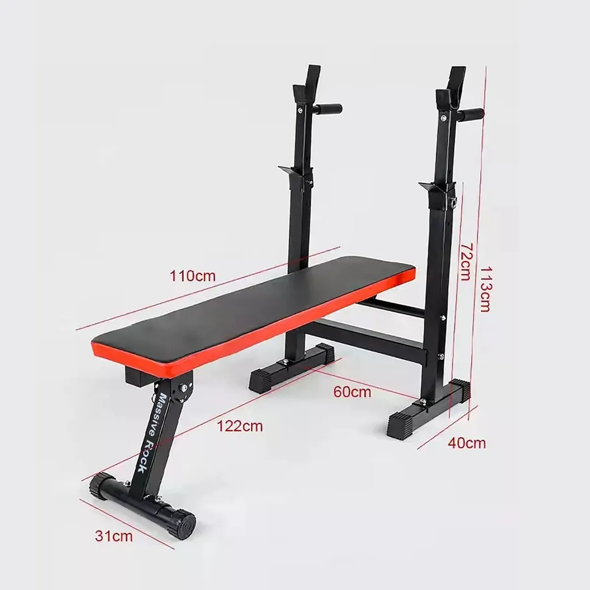 SUBE - Banco de pesas multifuncional mancuernas reclinable plegable-