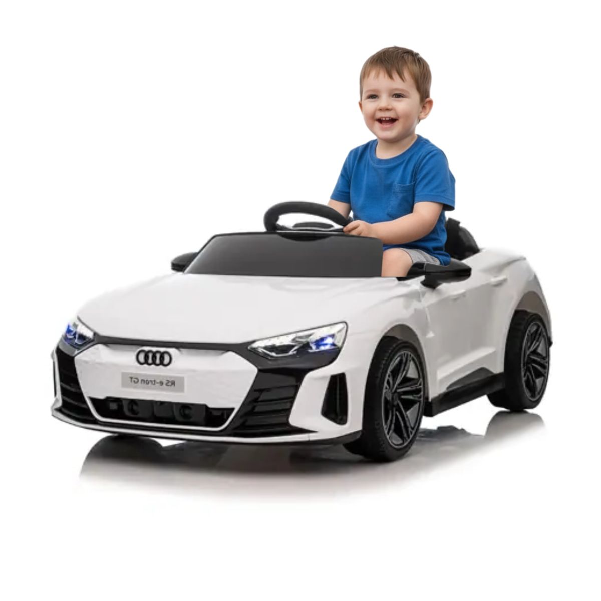SUBE - Carro Eléctrico Para Niños Recargable Montable AudiQ5 Blanco