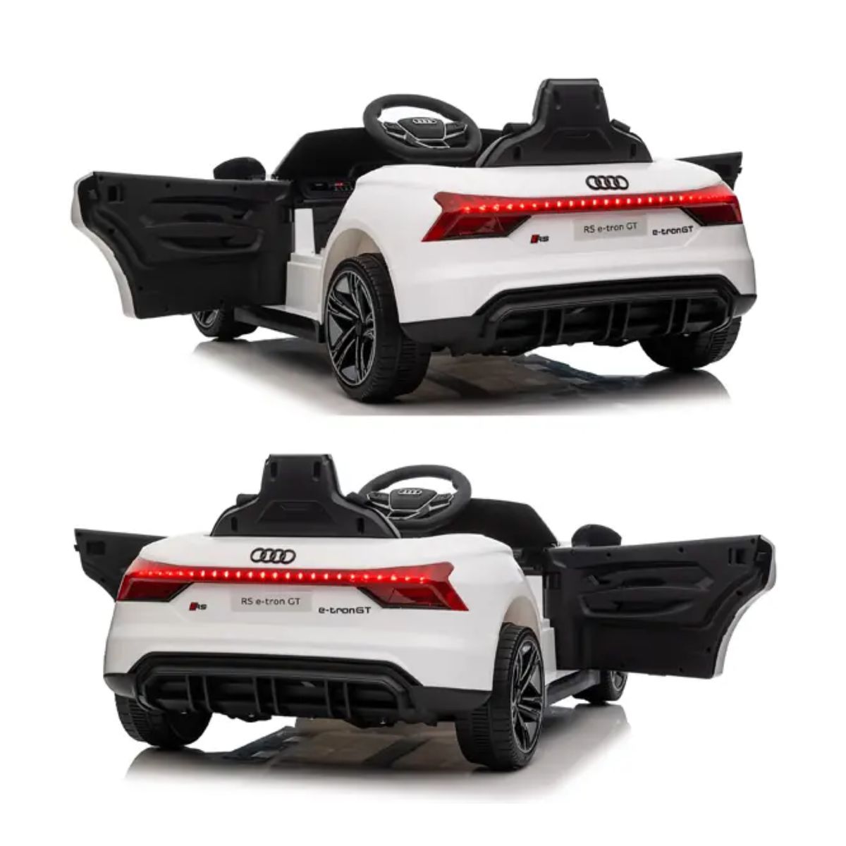 SUBE - Carro Eléctrico Para Niños Recargable Montable AudiQ5 Blanco