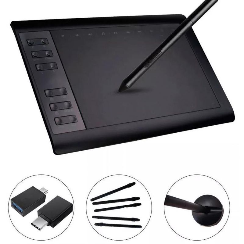 SUBE - Tableta gráfica digital de dibujo con lápiz óptico