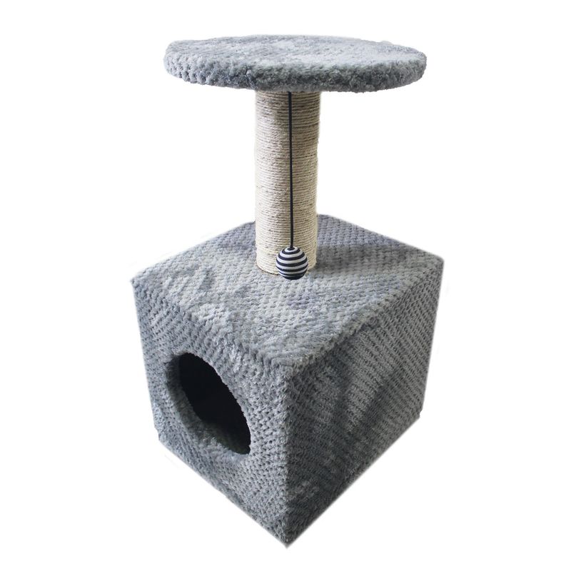 MAOS - CASA RASCADOR PARA GATO -GRIS