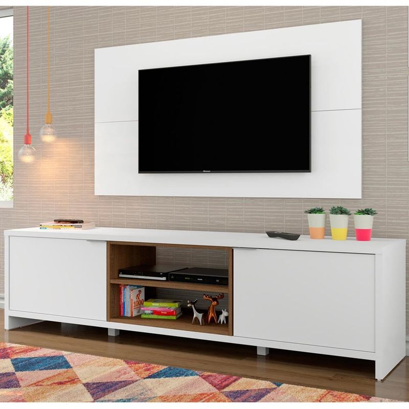 MADESA - Centro de Entretenimiento para TV Metz Mesa y Panel Hasta 55 Pulgadas