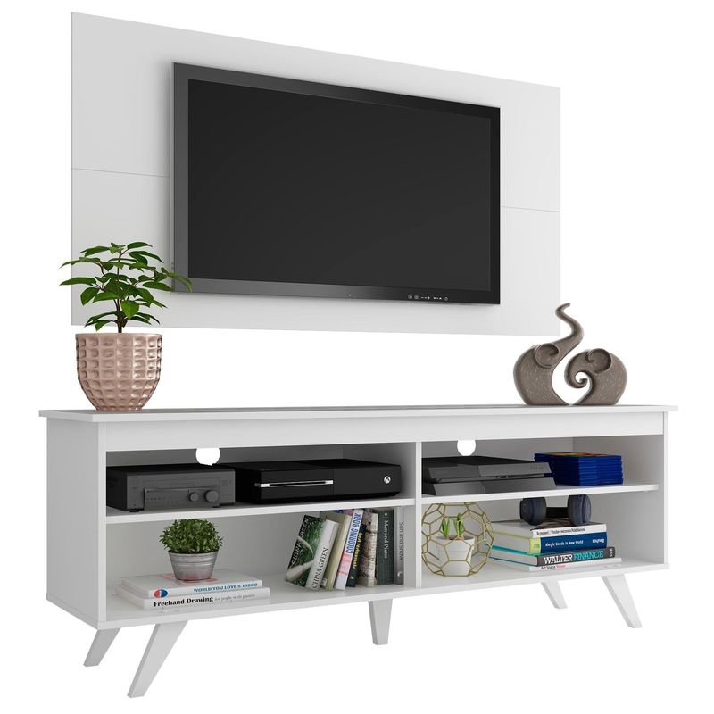 MADESA - Centro de Entretenimiento para TV Udine Mesa y Panel Hasta 55 Pulgadas
