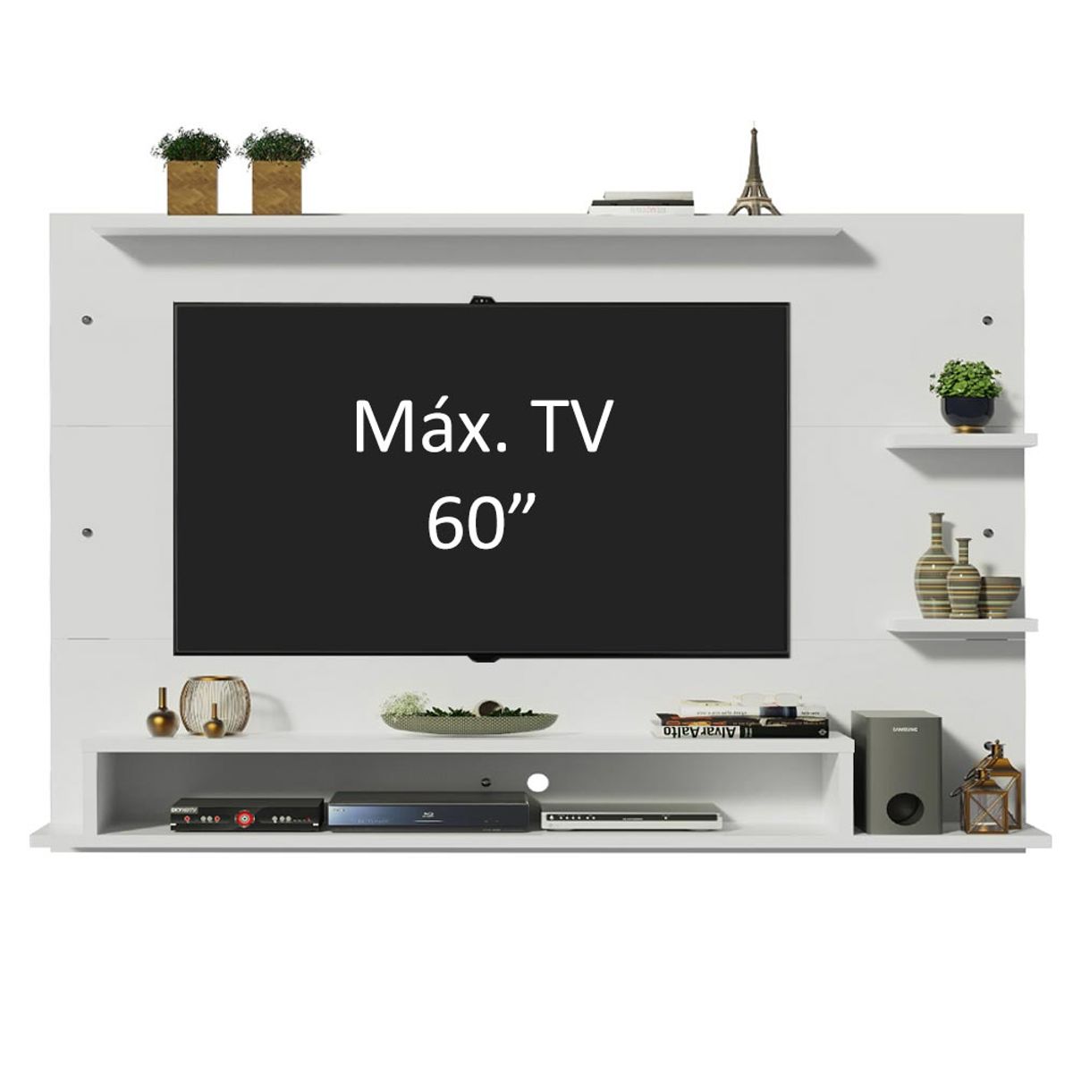 MADESA - Centro de Entretenimiento Panel para TV Alfa Hasta 60 Pulgadas