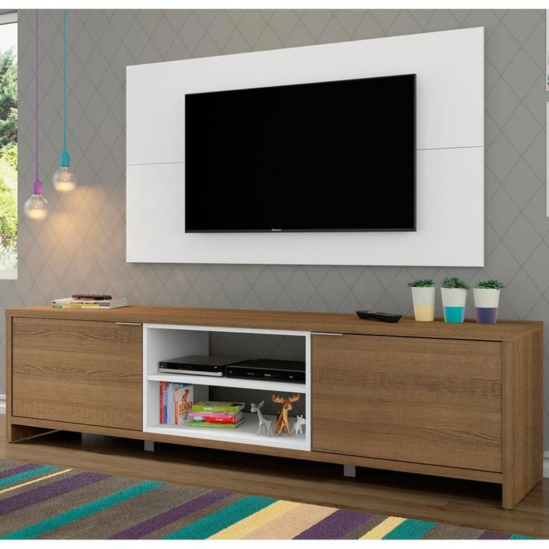 MADESA - Centro de Entretenimiento para TV Metz Mesa y Panel Hasta 55 Pulgadas