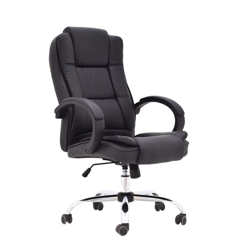 BONNO - Sillon De Oficina Espaldar Alto Lexus Negro Bonno
