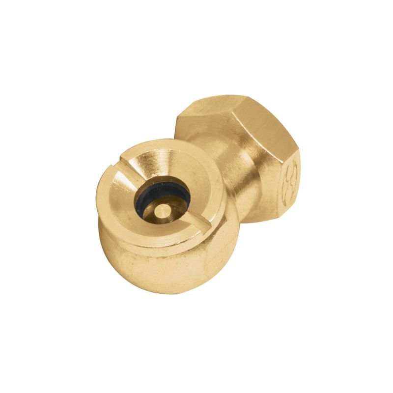 TRUPER - Cabeza Infladora De Llantas En Latón, Rosca 1/4 Npt, Hembra Truper