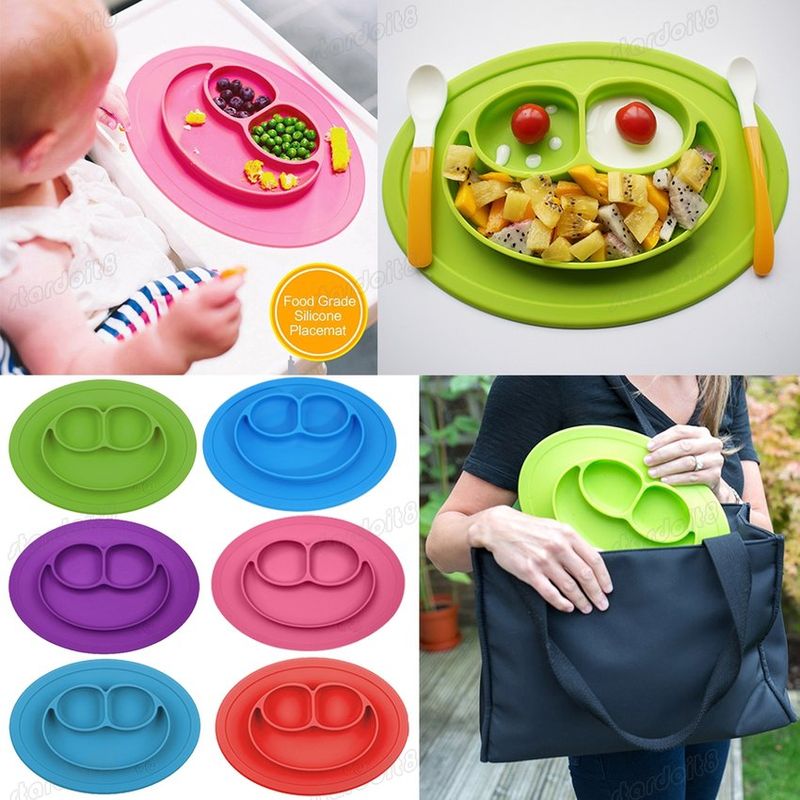 ENFANT'ASY - Plato succión de silicona para alimentación bebés