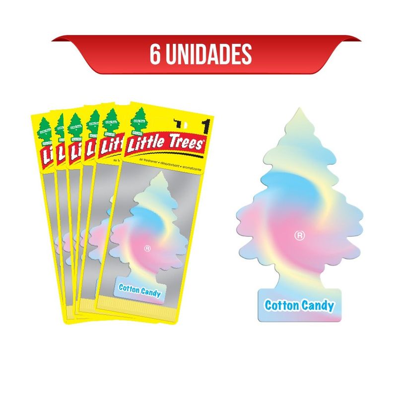 LITTLE TREES - Ambientador Little Trees Cotton Candy x6 Und