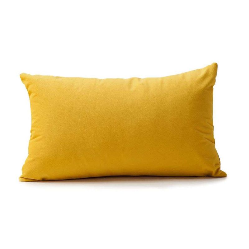 BANZAY - Almohada en Tela con Funda y Relleno 70x50 - Amarillo