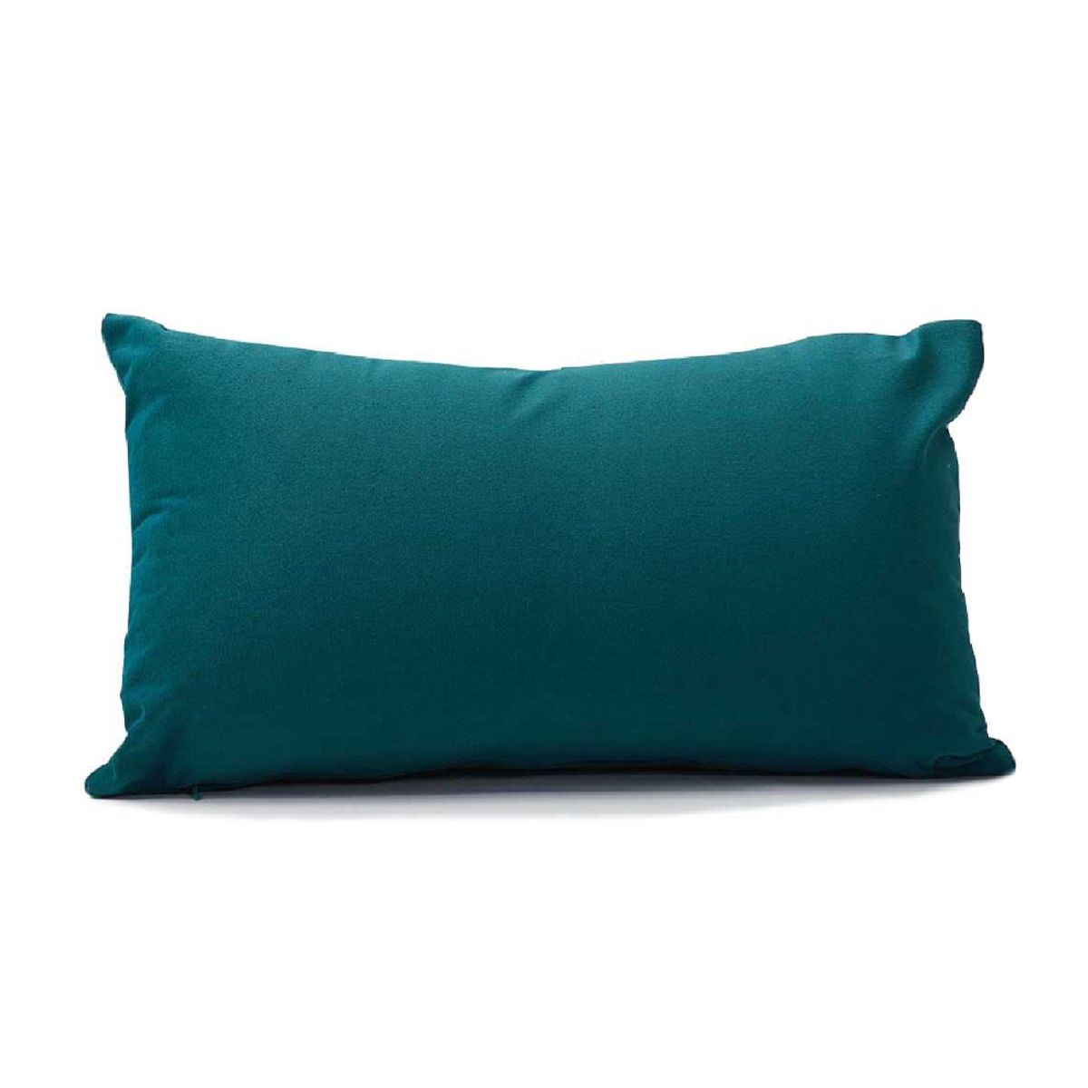 BANZAY - Almohada en Tela con Funda y Relleno 70x50 - Azul Petroleo