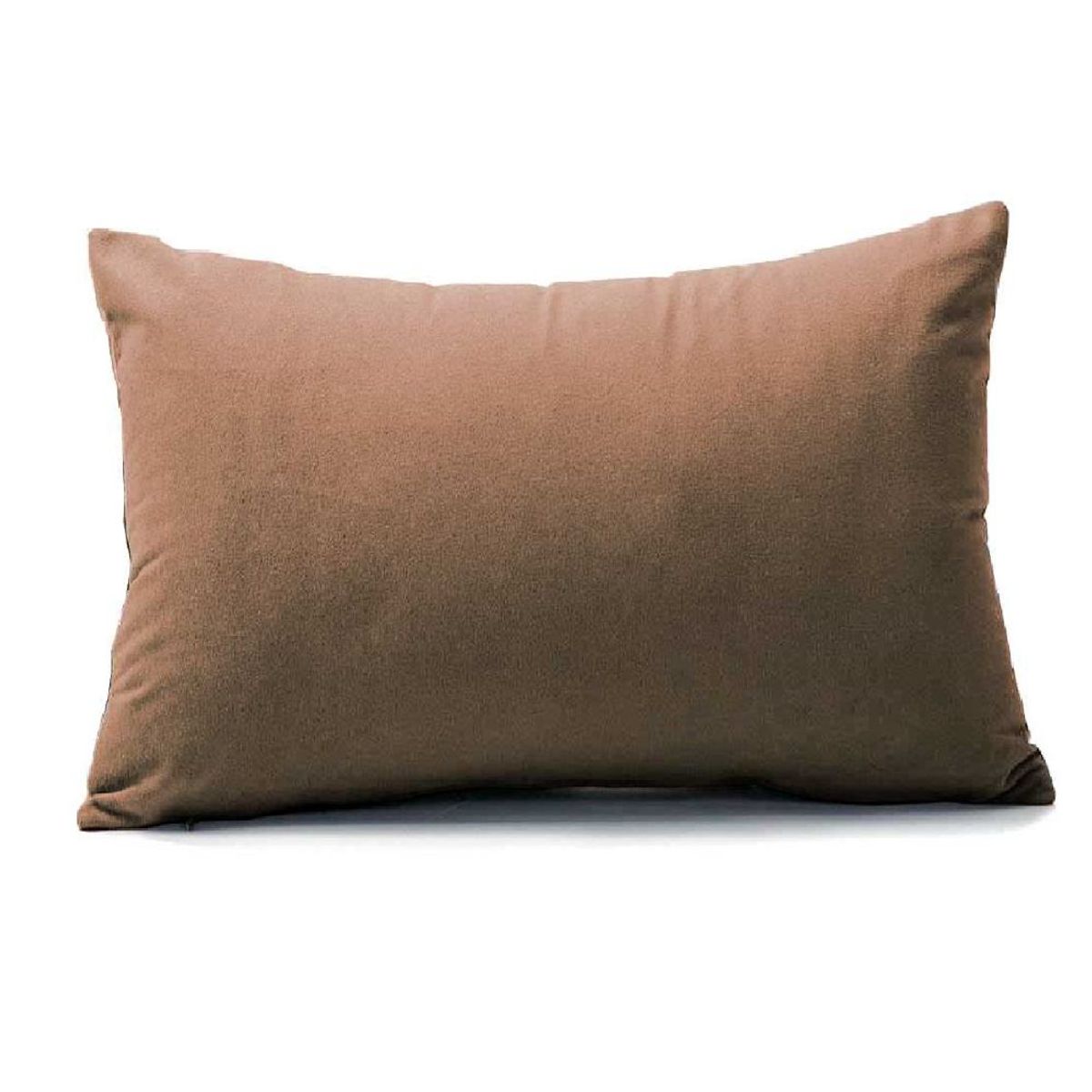 BANZAY - Almohada en Tela con Funda y Relleno 70x50 - Café claro