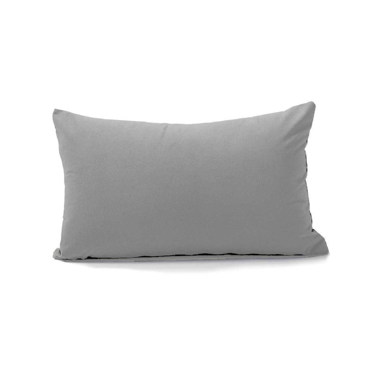 BANZAY - Almohada en Tela con Funda y Relleno 70x50 - Gris Plata