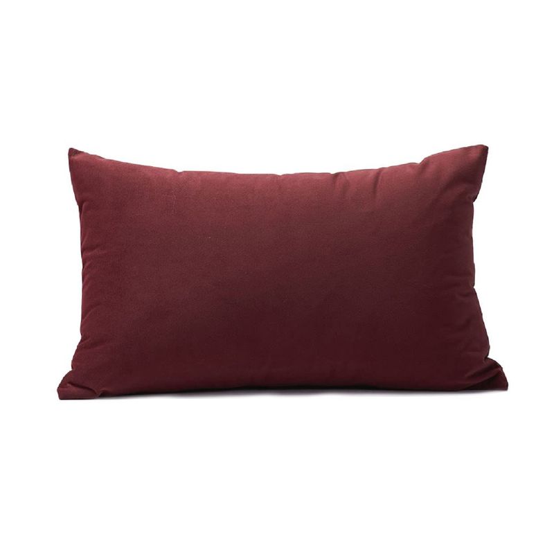 BANZAY - Almohada en Tela con Funda y Relleno 70x50 - Vinotinto