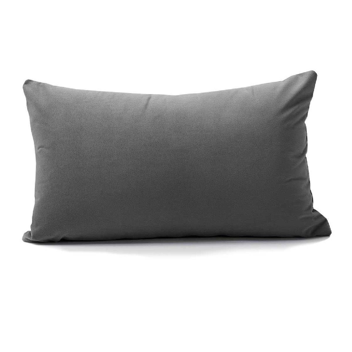 BANZAY - Funda para Almohada en Tela 70x50 - Gris Oscuro
