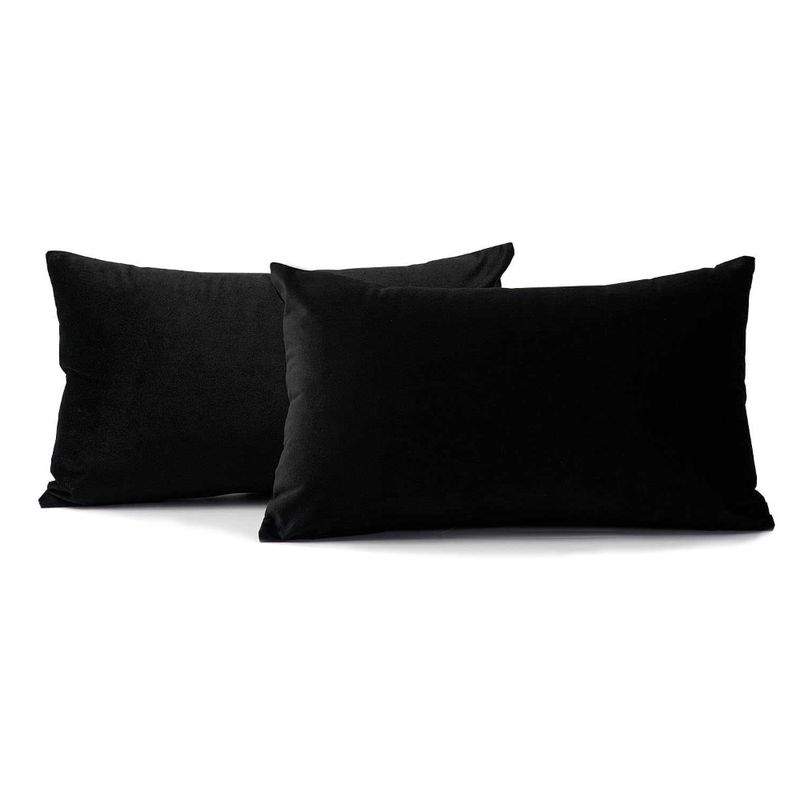 BANZAY - Funda para Almohada en Tela Kit x2 - Negro