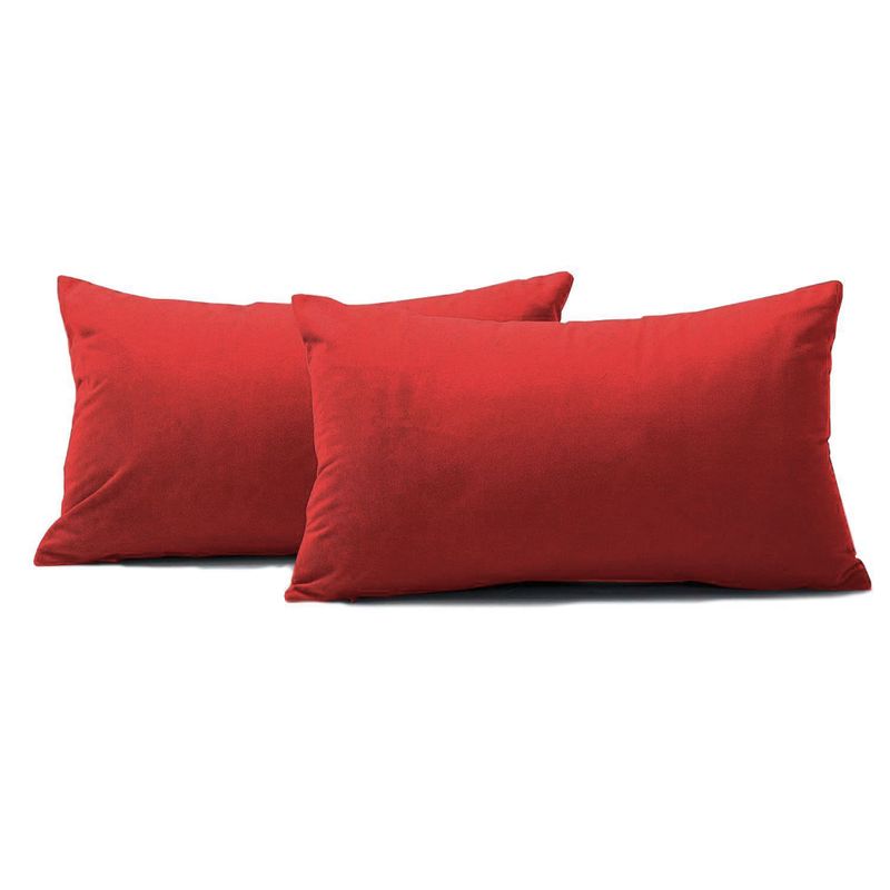 BANZAY - Funda para Almohada en Tela Kit x2 - Rojo