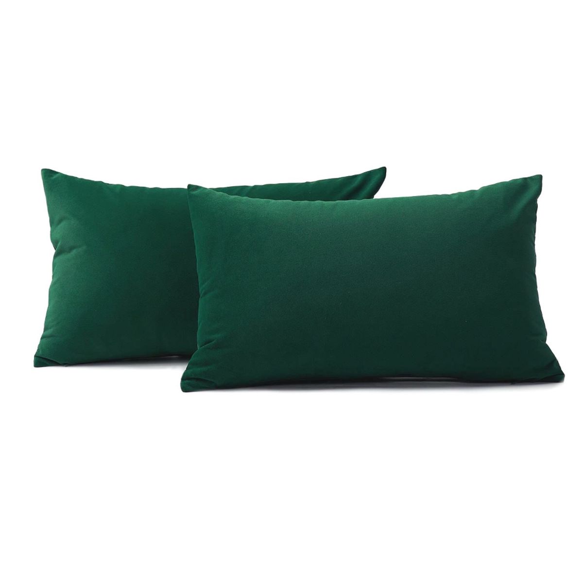 BANZAY - Funda para Almohada en Tela Kit x2 - Verde esmeralda