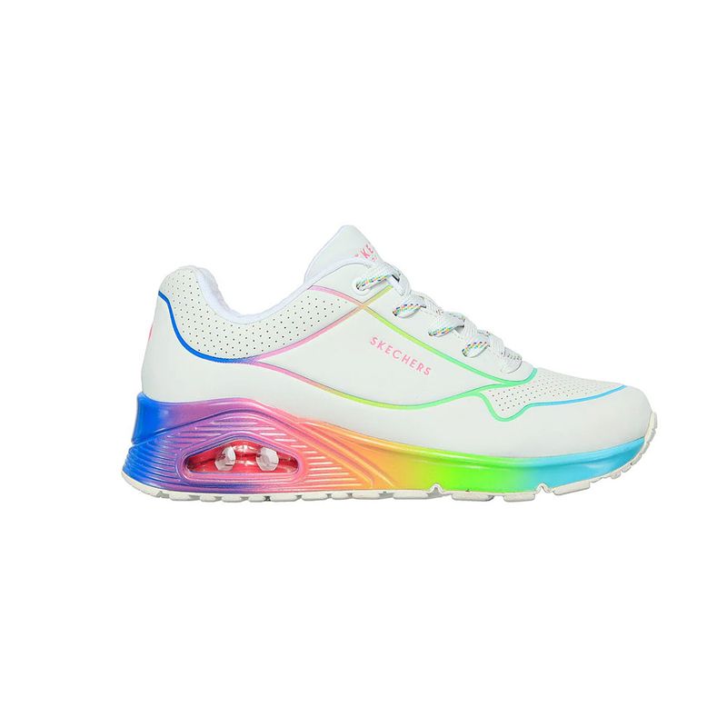 SKECHERS - Tenis Mujer Skechers Uno Pop Of Sunshine - Blanco-Multicolor