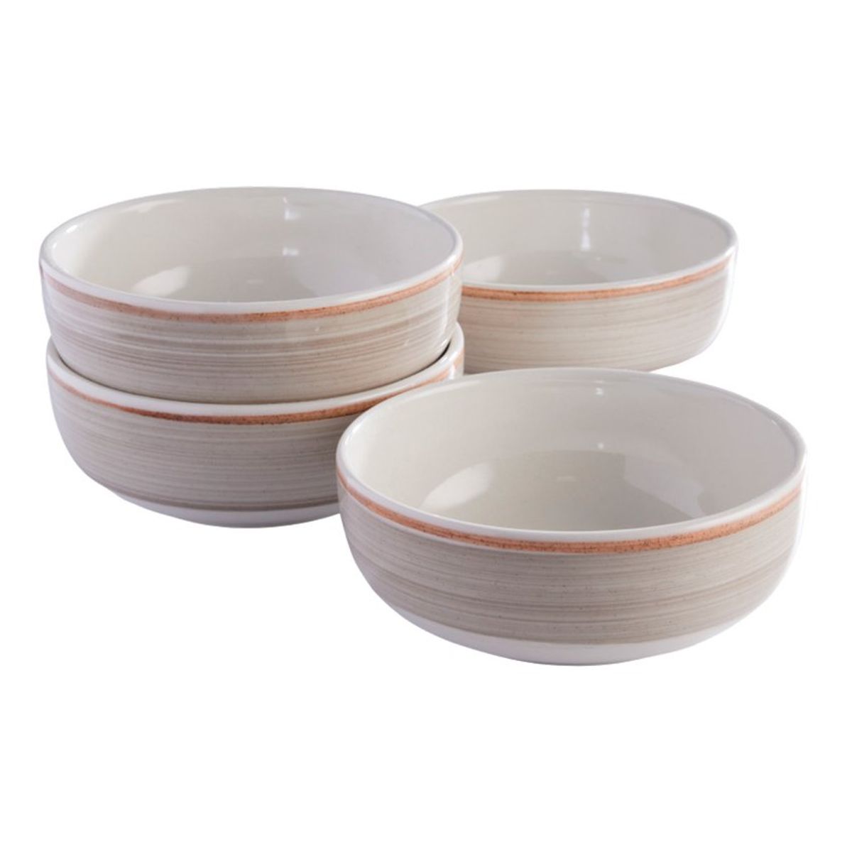 CORONA - Set 4 cerealeros caoba gris 622.8ml sl1607343104eu