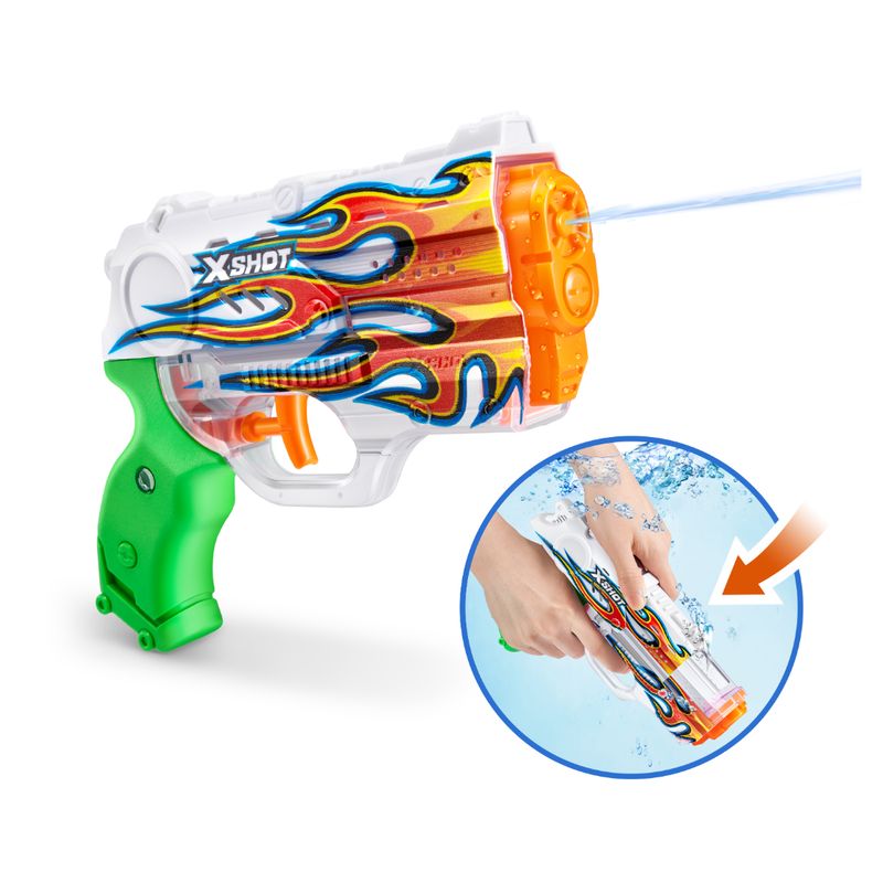 X SHOT - Lanzador Agua Skins Nano Inferno X Shot