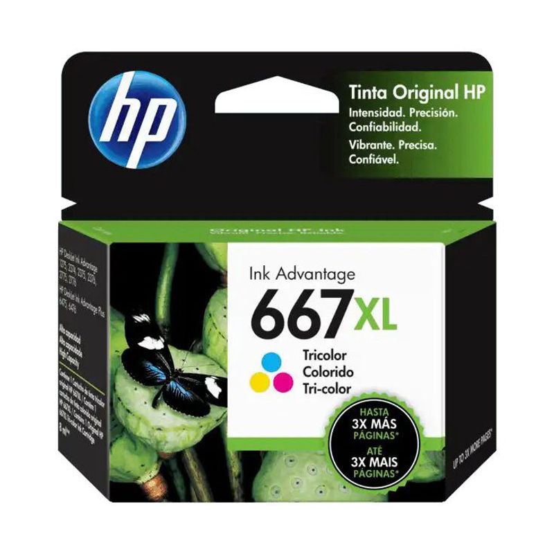 HP - Cartucho de Tinta HP 667XL tricolor Original 3YM80AL