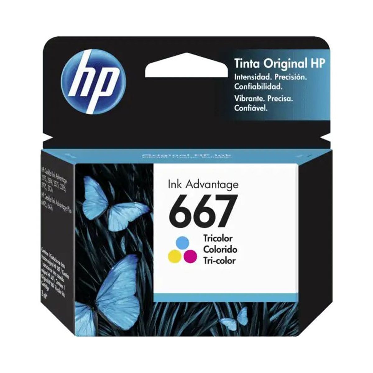 HP - Cartucho de Tinta HP 667 tricolor Original (3YM78AL)