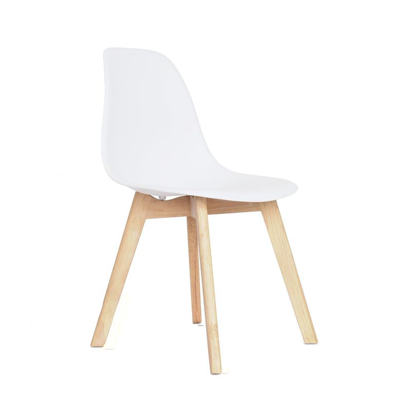 BONNO - Silla Fija De Diseño EMA Blanca Bonno