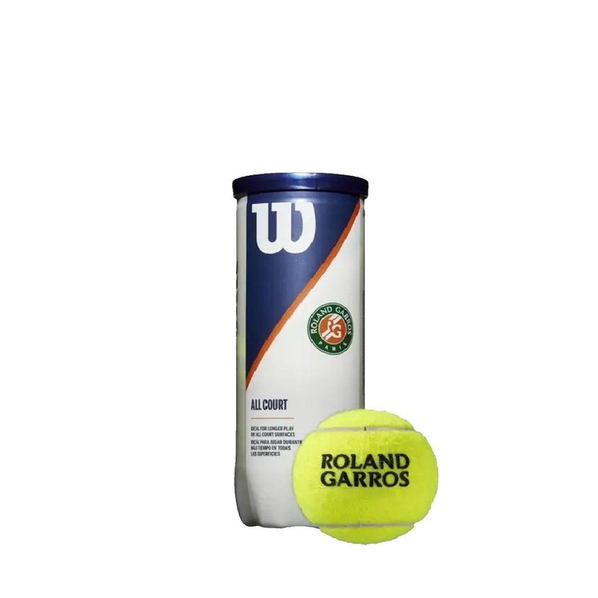 WILSON - Pelotas De Tenis Roland Garros All Court Official Tubo X3 Wilson