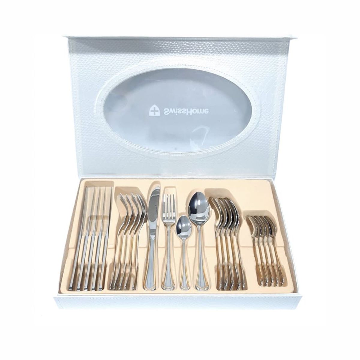 SWISSHOME DR HOFFMAN - Juego De Cubiertos En Acero Quirúrgico Inoxidable Swisshome