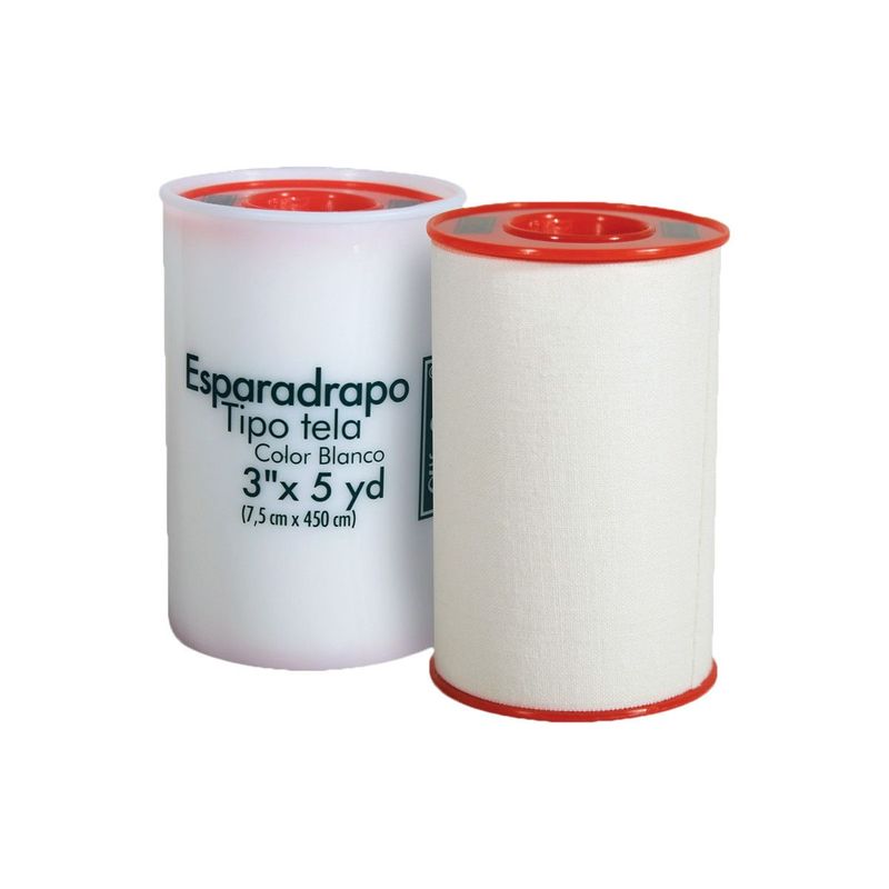 ALFA SAFE - Esparadrapo Alfa Tela Blanco 3x5 Yardas x 1 Und