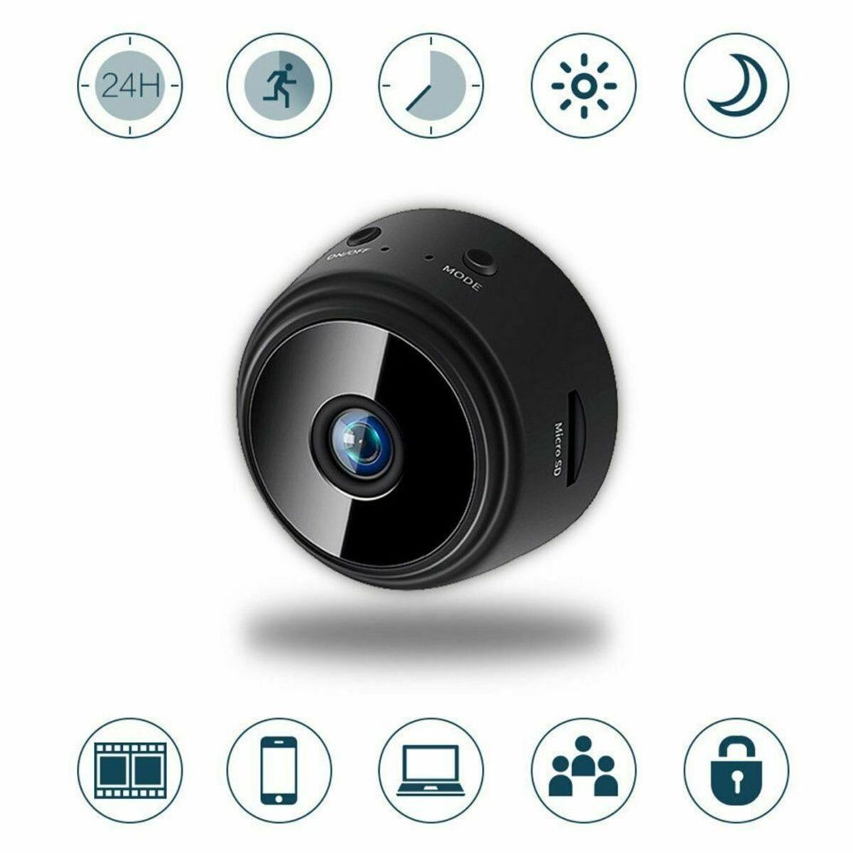 TECNOHOGAR JS - Camara Mini Espía Ip Wifi Monitoreo En Tiempo Real Microfono