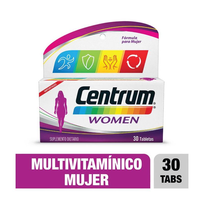 CENTRUM - Centrum Women Mujer Multivitamínico X 30 Tabletas