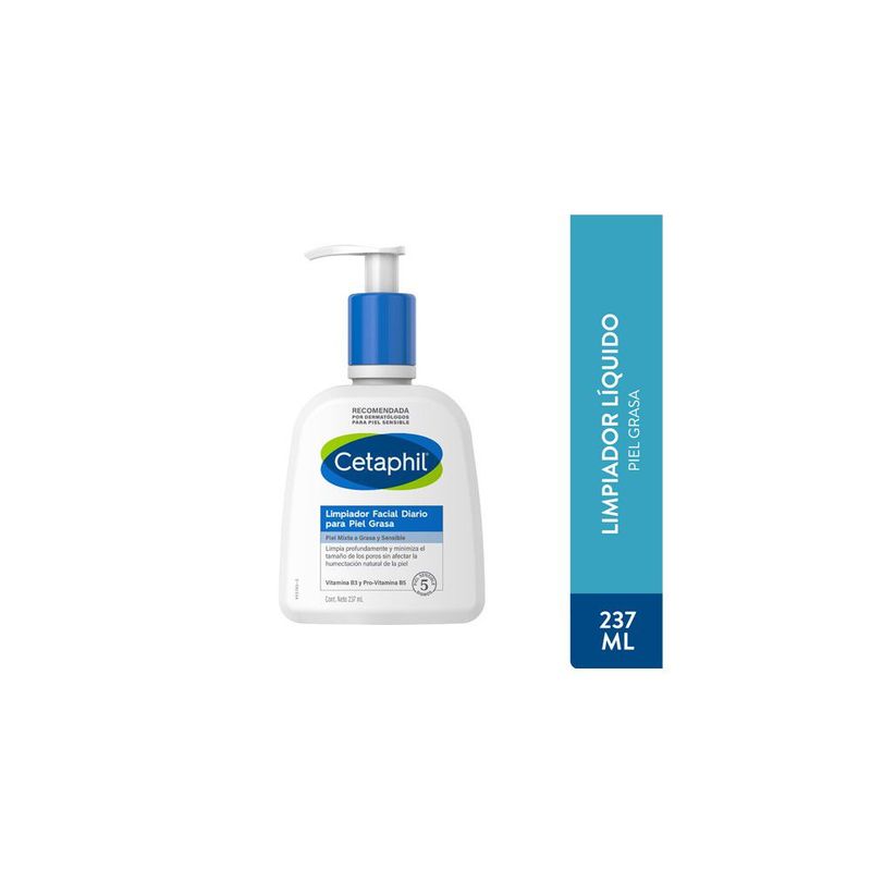 CETAPHIL - Cetaphil Limpiador Facial Para Piel Grasa X 237 Ml