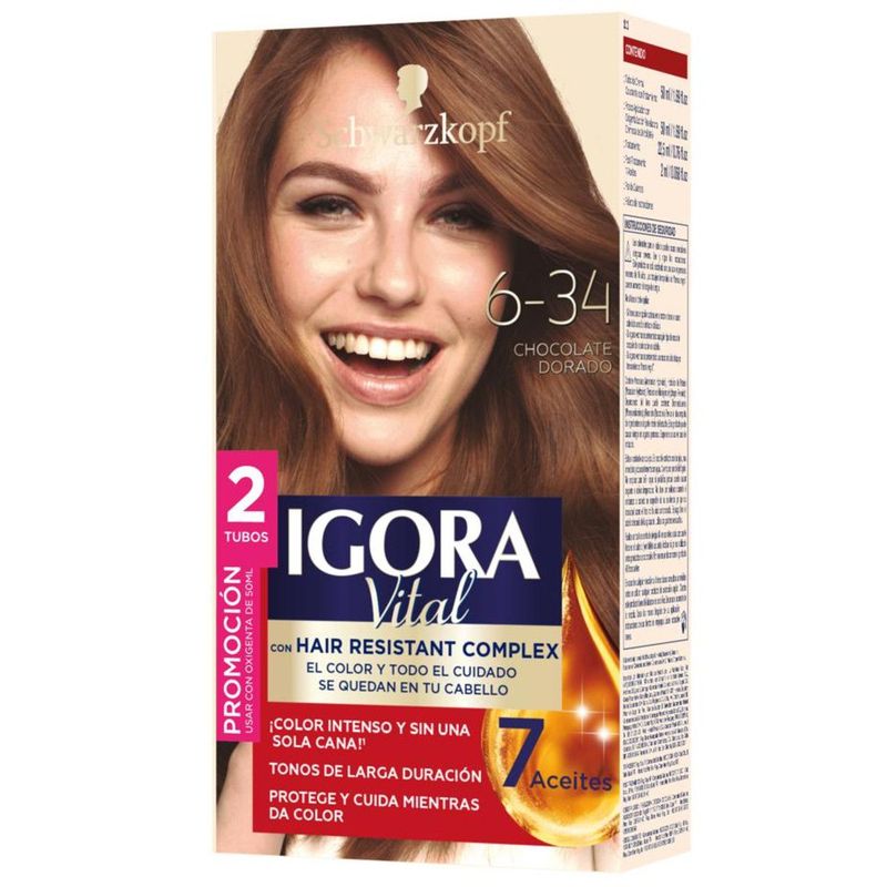 IGORA - Tinte Capilar Igora Vital Permanente Chocolate Dorado 6-34