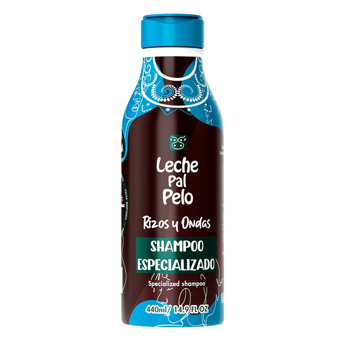 LECHE PAL PELO - Shampoo especializado rizos y ondas Leche Pal Pelo - 440 ml