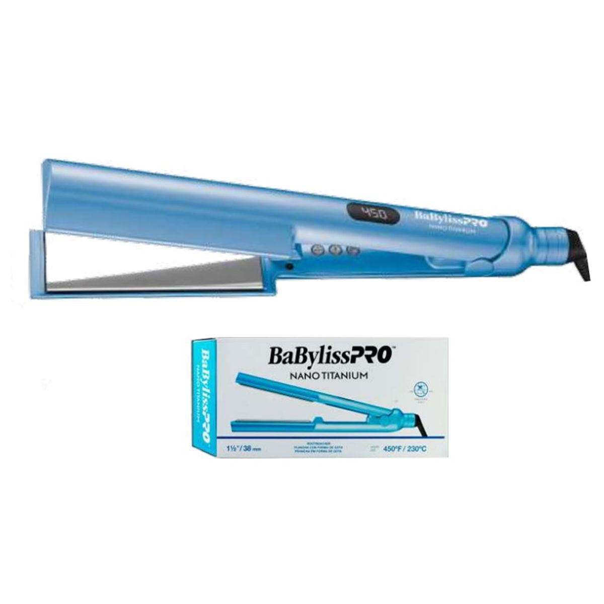BABYLISS - Plancha Nano Titanio Forma De Gota 1 ½"