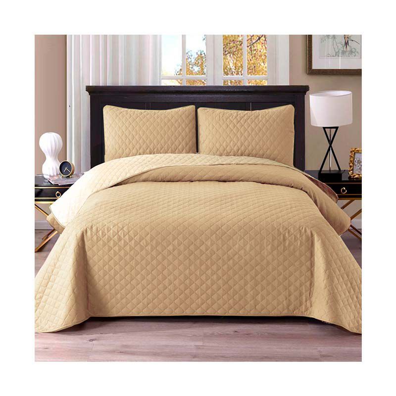 LENCICOL - Colcha   Queen   Beige