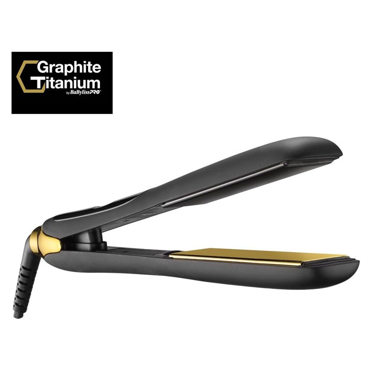 BABYLISS - Plancha Profesional Ionica Grafito Titanio Negra 1 ¼"  Babyliss