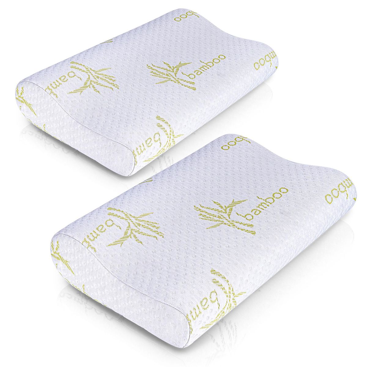 ENERGY PLUS - Combo Dos Almohadas ortopédicas con protector en Bamboo Energy Plus