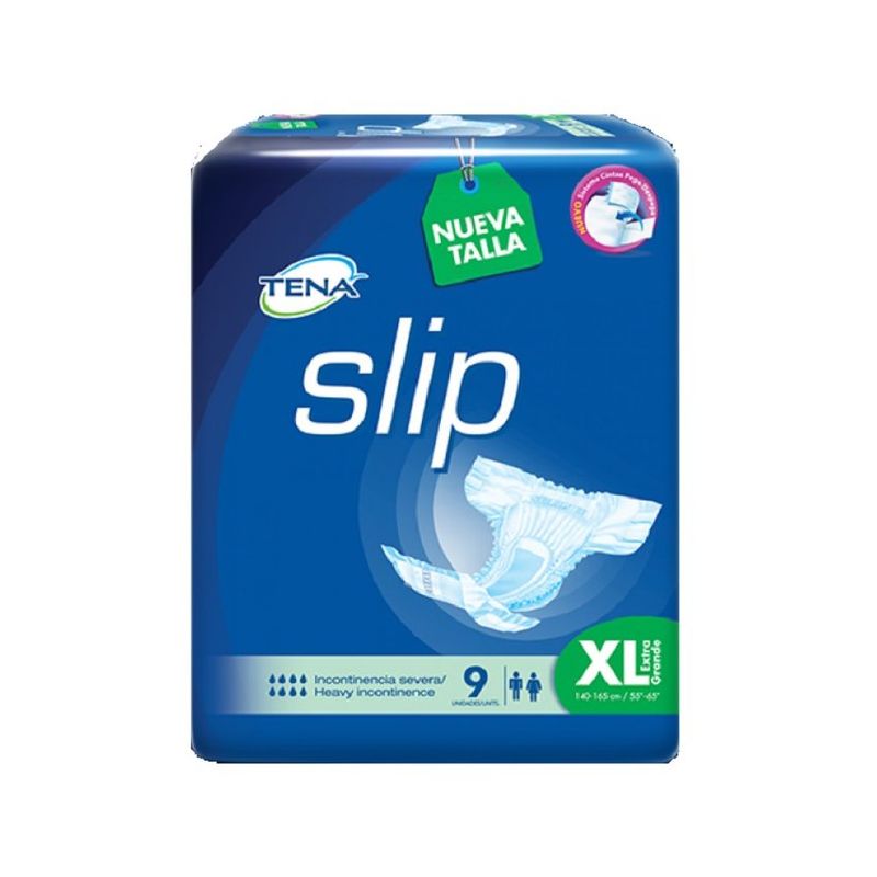 TENA - Pañal Tena Slip Ultra Xl Paquete 9 Unidades