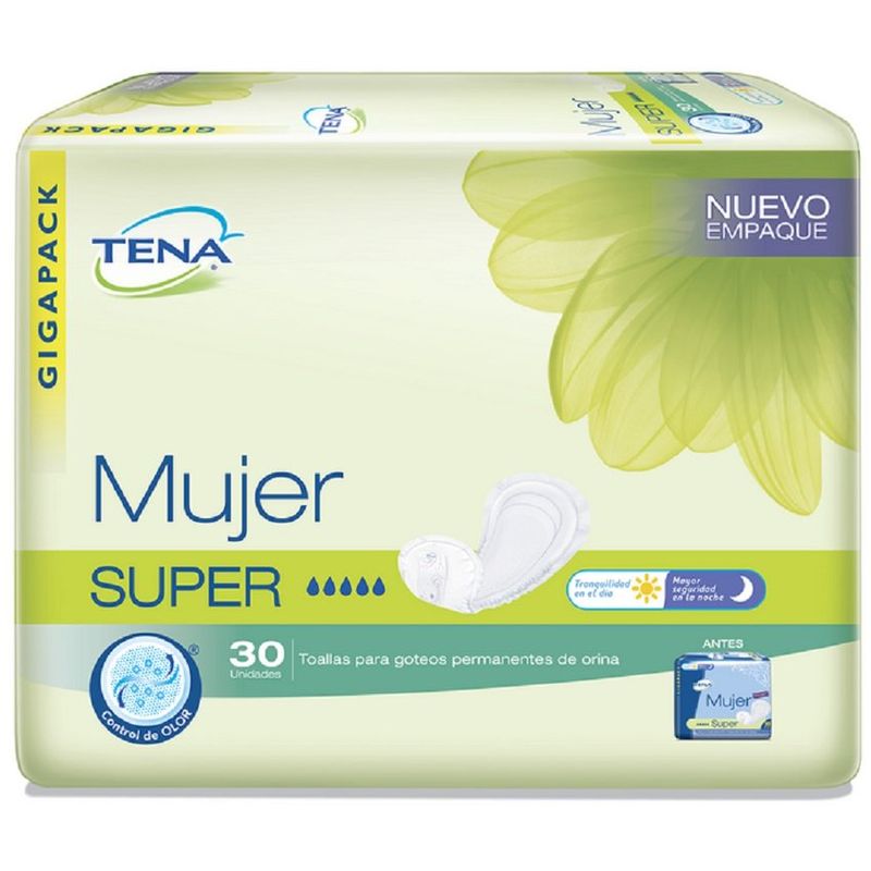 TENA - Toallas Tena Mujer Súper X 30 Und
