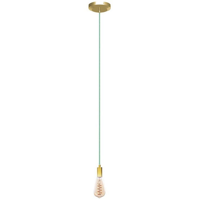 VIDA UTIL - Lámpara de techo hydra 1 dorado cable menta