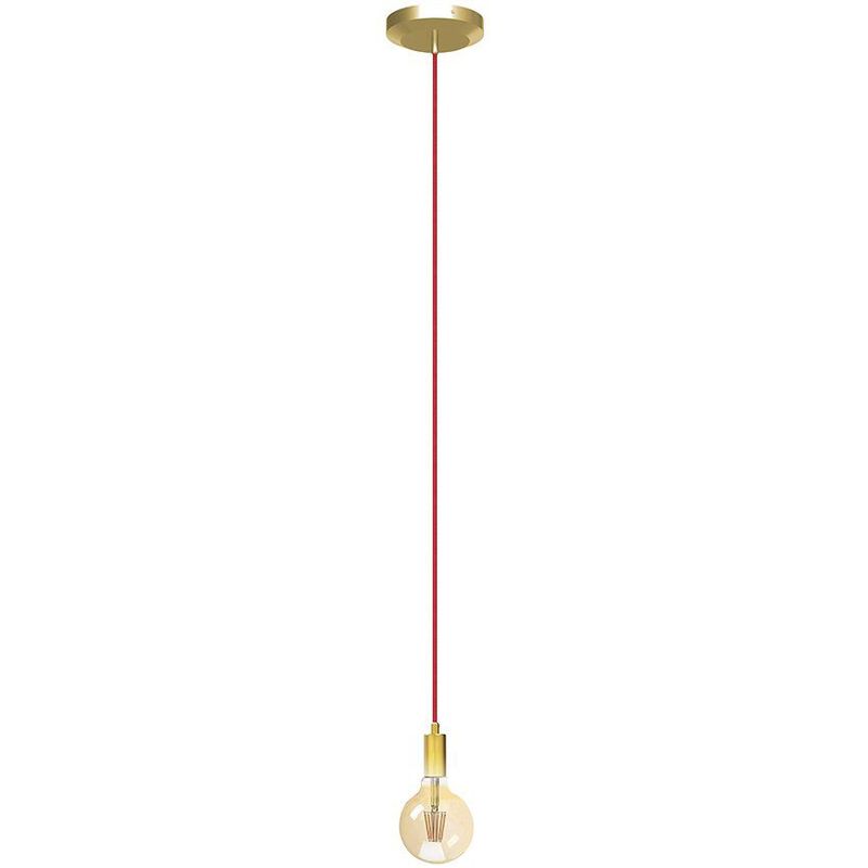 VIDA UTIL - Lámpara de techo hydra 1 dorado cable rojo