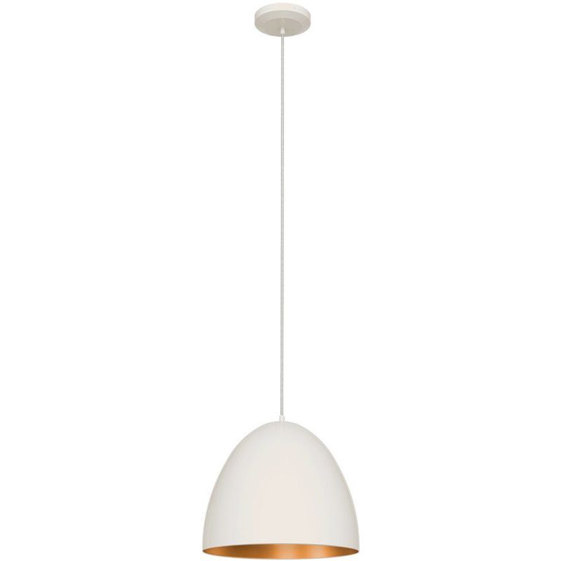 VIDA UTIL - Lámpara de techo atlas 1 blanco externo + dorado ocre interno