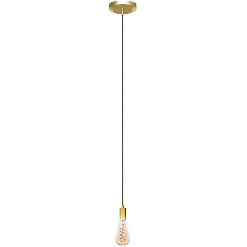 VIDA UTIL - Lámpara de techo hydra 1 dorado cable gris oscuro