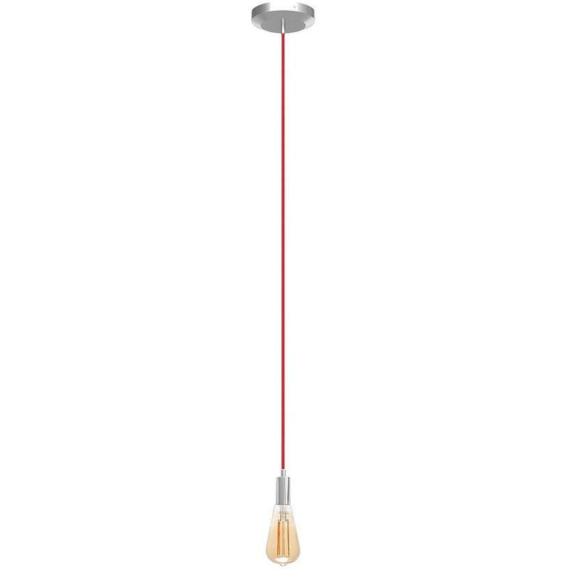 VIDA UTIL - Lámpara de techo hydra 2 plata cable rojo