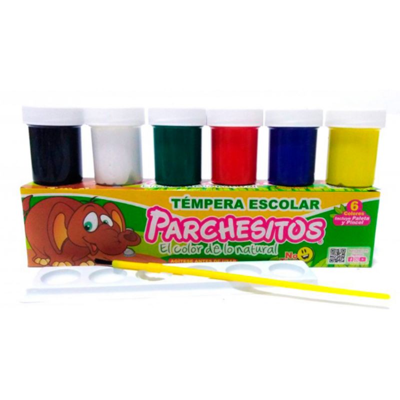 PARCHESITOS - Temperas X 6 Parchesitos